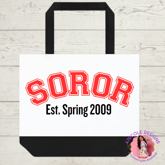 Soror + Crossing Year Tote bag | DST Inspired