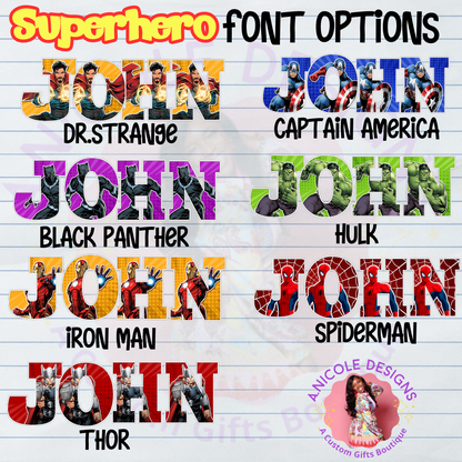 Name Design PNG File Only